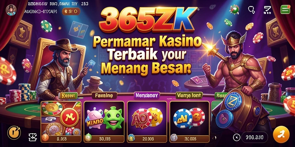 Tampilan gameplay Kasino yang menarik di 365ZK.