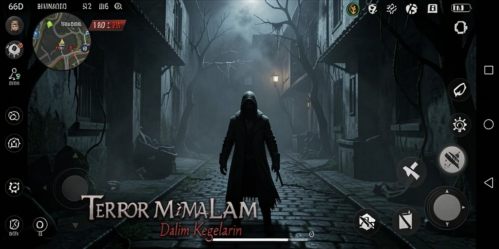 Tampilan menegangkan dari gameplay 66D dengan suasana Horror yang kental.