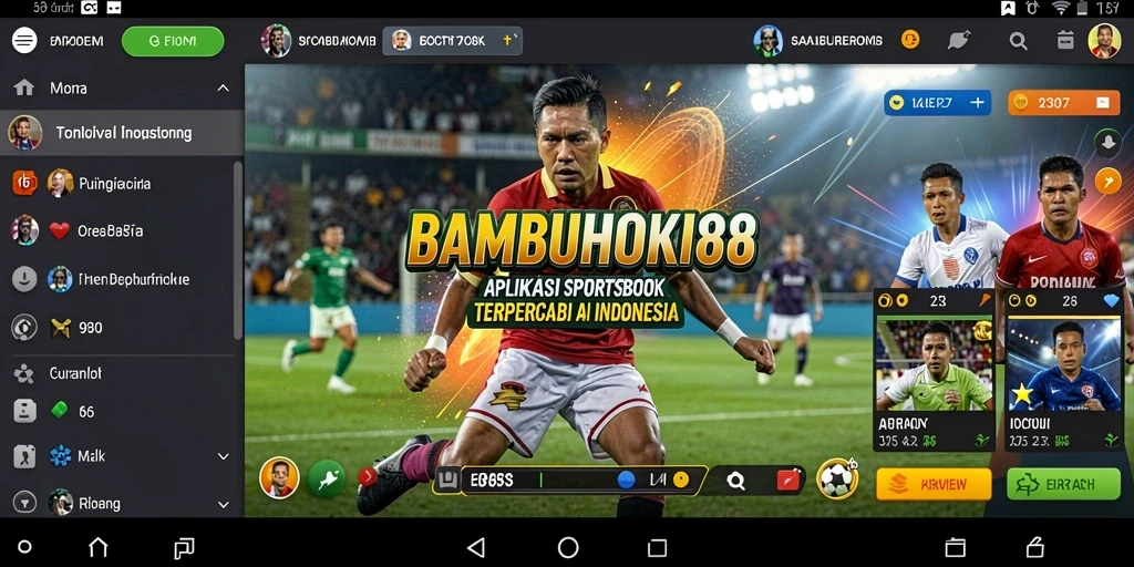 Tampilan gameplay seru dari aplikasi Sportsbook BAMBUHOKI88.