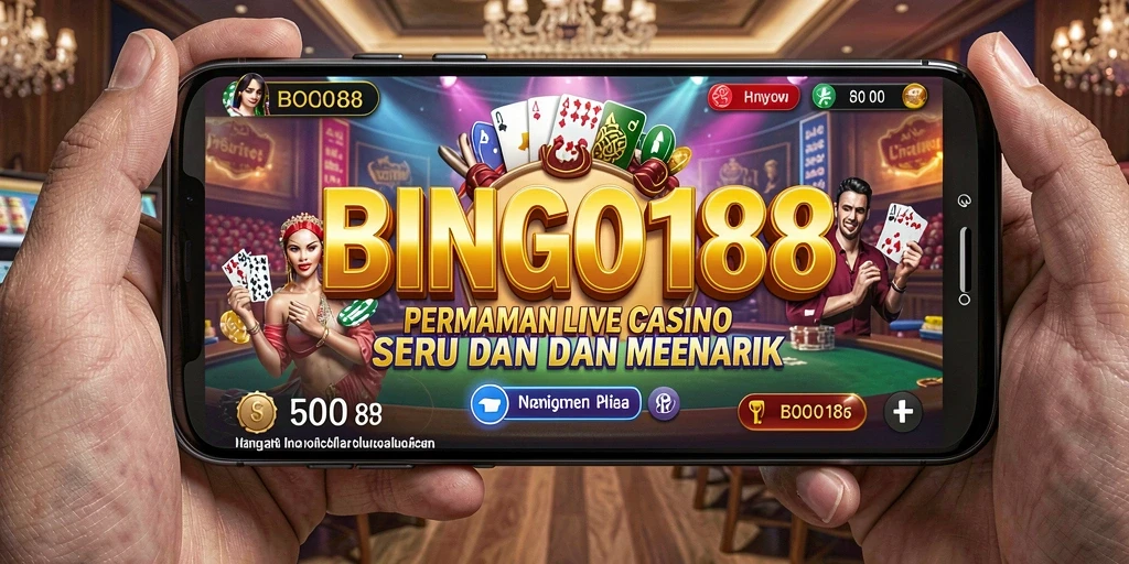 Tampilan gameplay Live Casino yang mendebarkan di BINGO188.