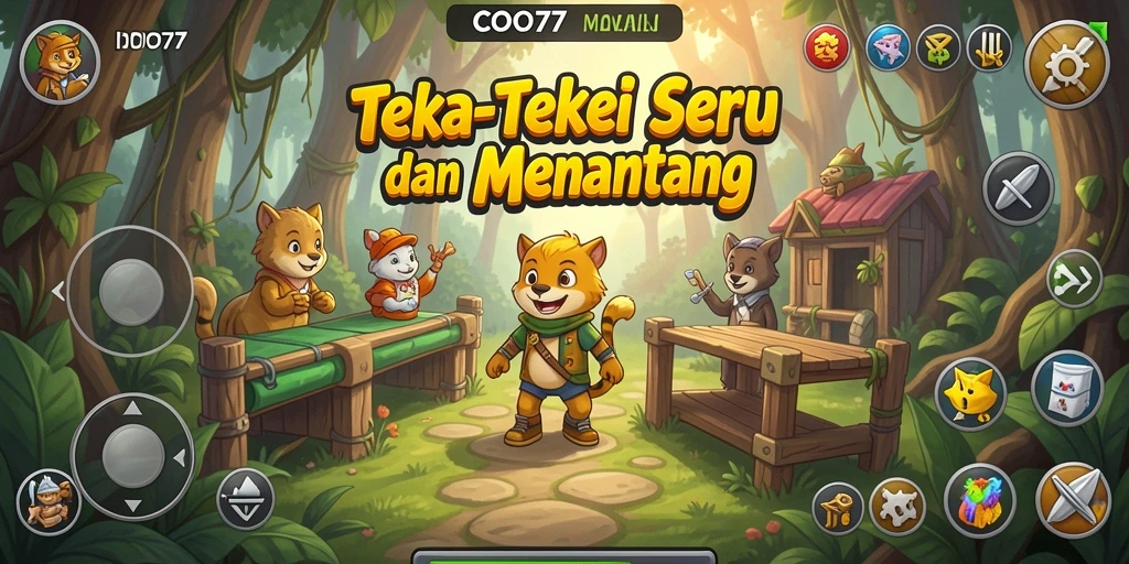 Tampilan gameplay seru dan menantang dalam COO77.