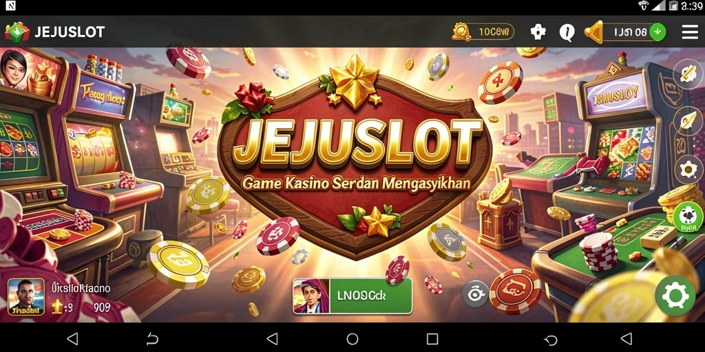 Screenshot utama JEJUSLOT menampilkan gameplay Kasino yang menarik.