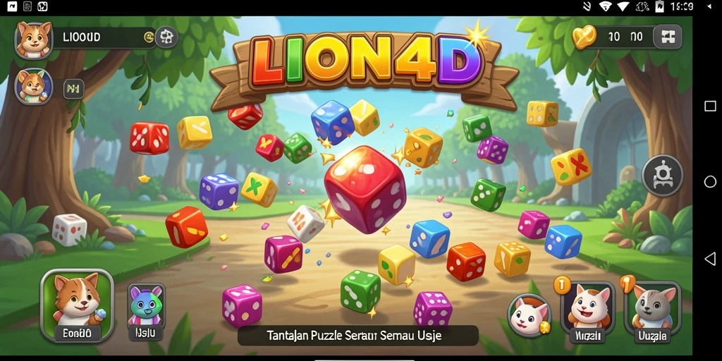 Tampilan gameplay LION4D yang seru dan menantang.