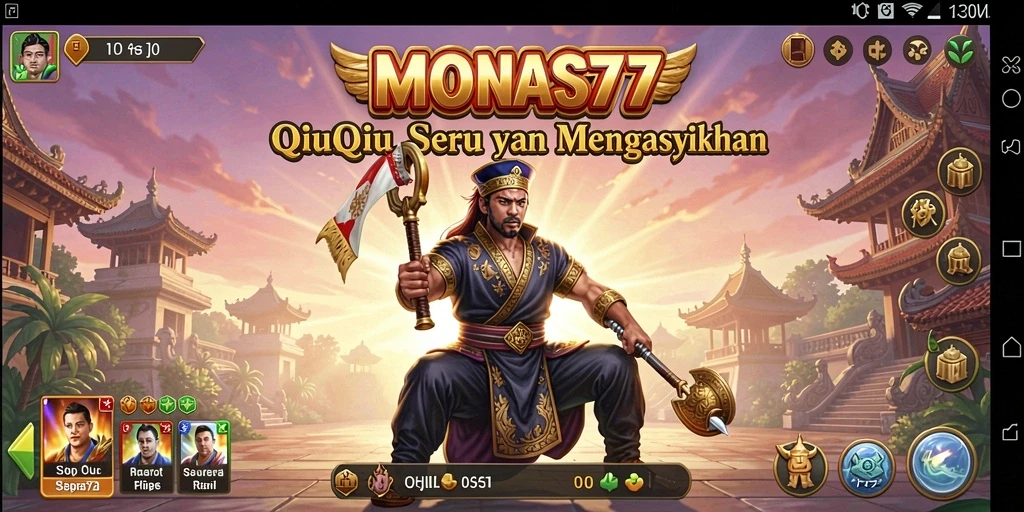 Menampilkan gameplay QiuQiu yang seru dan interaktif.