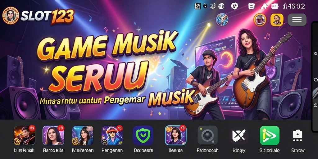 Screenshot gameplay <strong>SLOT123</strong> menampilkan interaksi menyenangkan dengan lagu-lagu favorit.