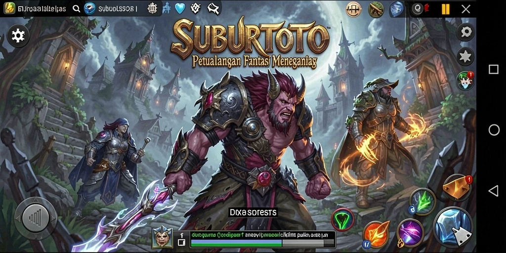 Tangkapan layar gameplay SUBURTOTO menampilkan aksi pertarungan yang mendebarkan.