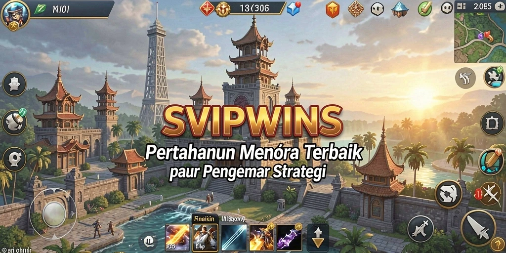 Menampilkan aksi seru pertahanan menara di SVIPWINS.