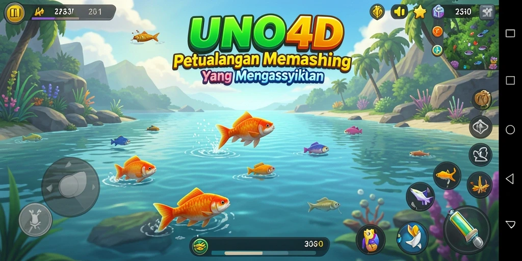 Tangkapan ikan yang menakjubkan dalam gameplay UNO4D.